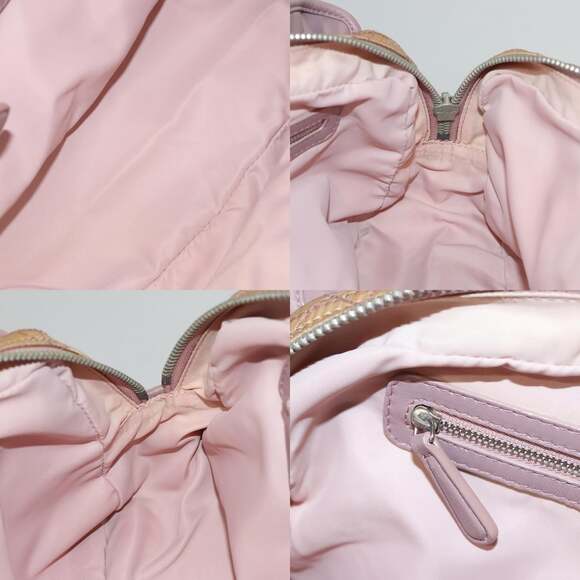 DIOR Canage Hand Bag Nylon Pink - Picture 12 of 14